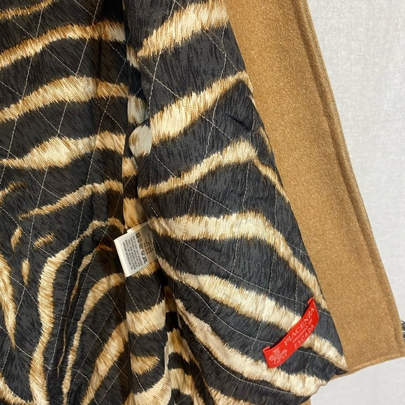 Gorgeous Escada Tan Wool/Camel/Silk Jacket with Mink Collar SZ 38 LIKE NEW - Picture 8 of 11